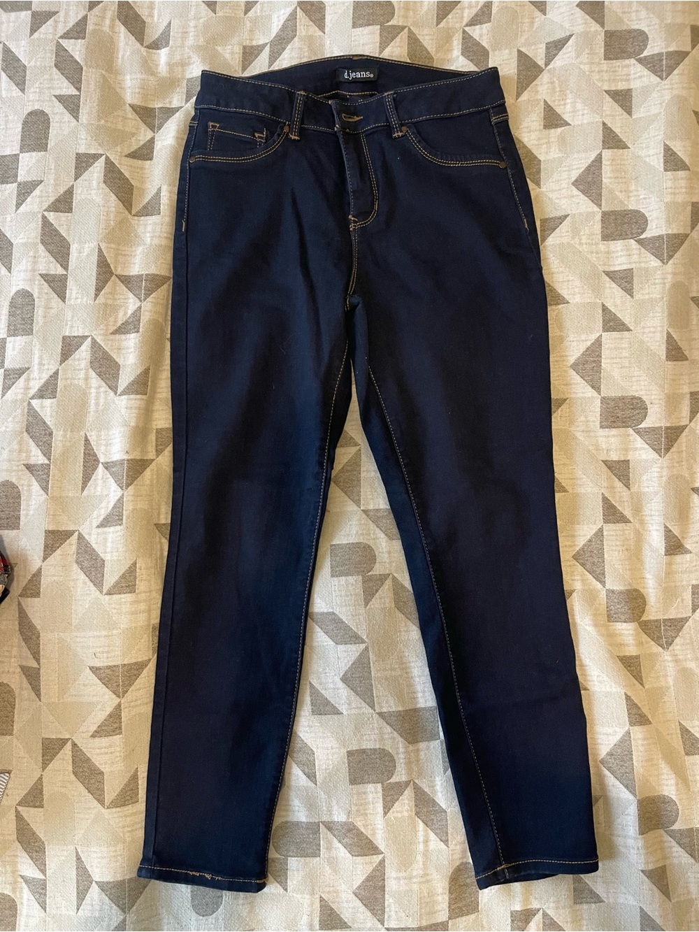 d. jeans Dark Blue Cropped Skinny Jeans